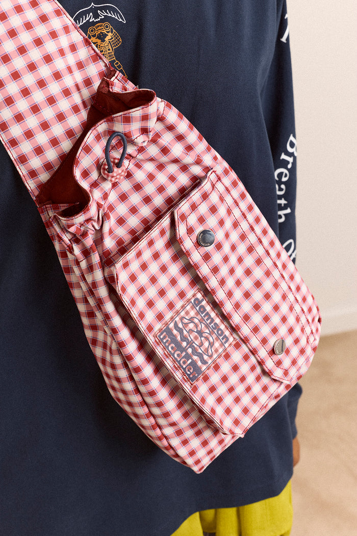 Matilda Cross Body Bag - Cherry Gingham