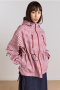Matilda Waterproof Raincoat - Cherry Gingham