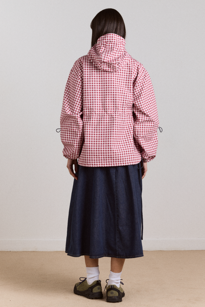 Matilda Waterproof Raincoat - Cherry Gingham