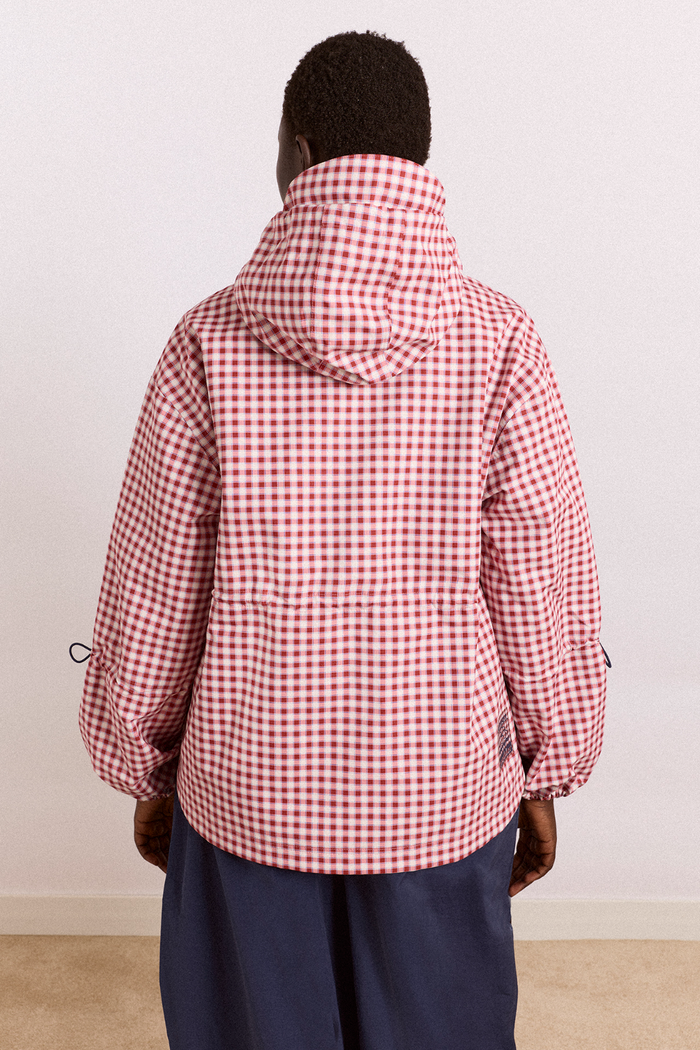 Matilda Waterproof Raincoat - Cherry Gingham