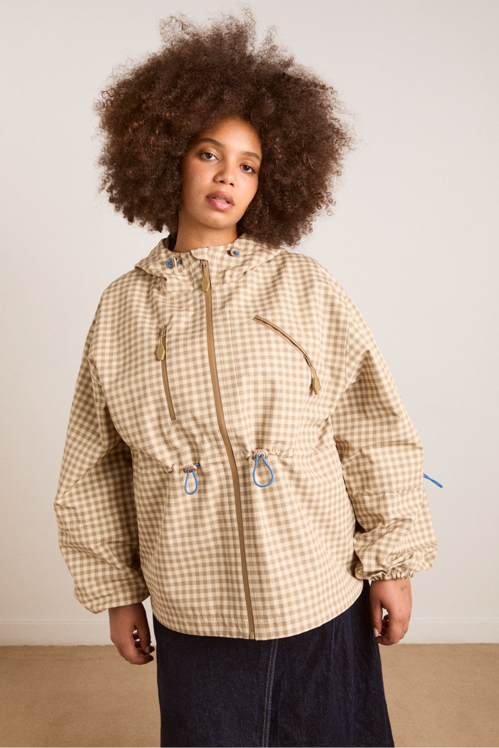 Matilda Waterproof Raincoat - Gingham