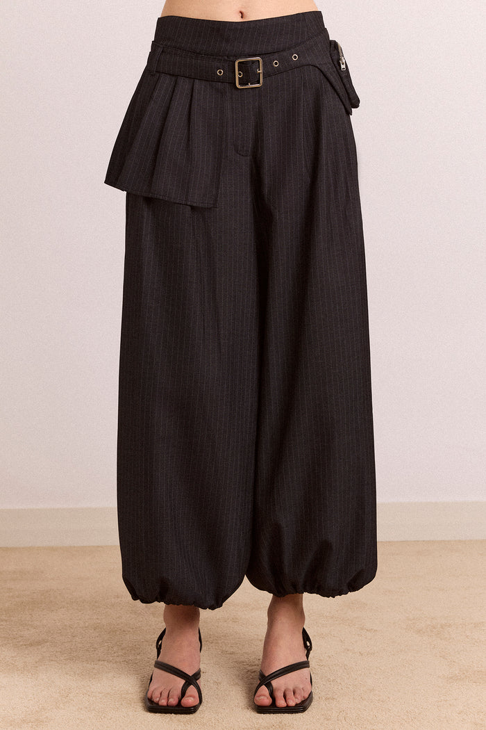 Mavi Tailored Balloon - Navy Pinstripe