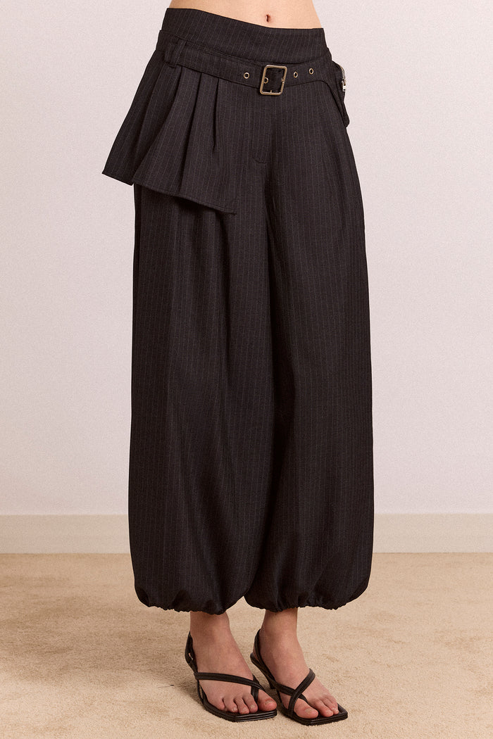 Mavi Tailored Balloon - Navy Pinstripe