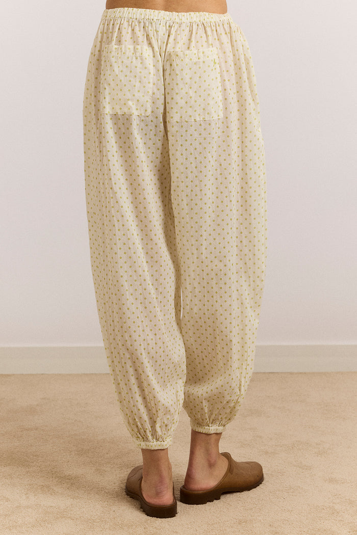 Meadow Trouser - Lime Spot
