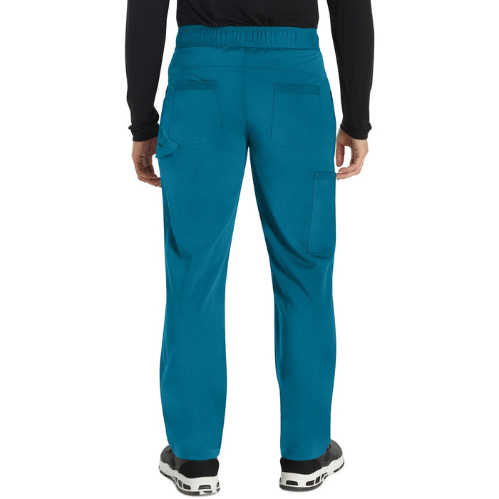 Men's Balance Mid Rise Straight Leg Scrub Pant - Caribbean Blue - 2