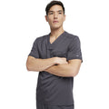 Men's Balance Tuckable V-Neck Scrub Top - Pewter - 1