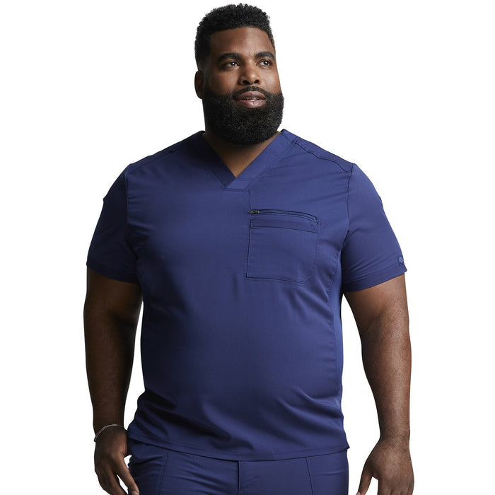 Men's Balance Tuckable V-Neck Scrub Top - Navy - 1