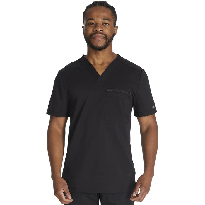 Men's Balance Tuckable V-Neck Scrub Top - Black - 1