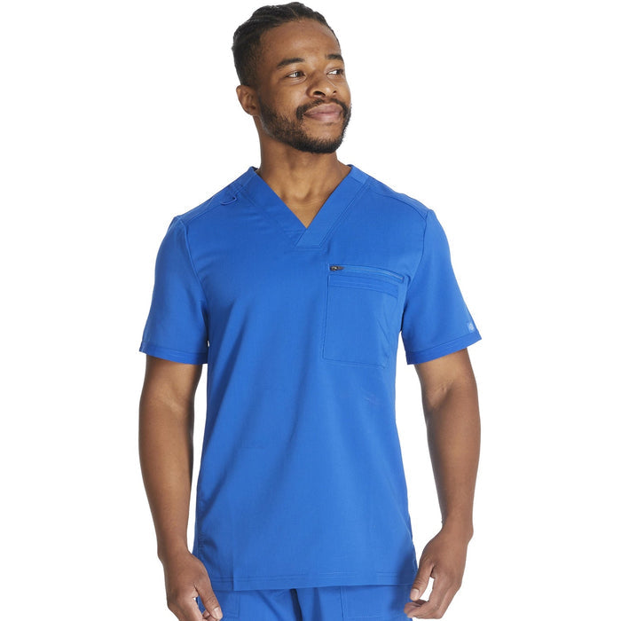 Men's Balance Tuckable V-Neck Scrub Top - Royal - 1