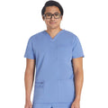 Men's Balance V-Neck Scrub Top - Ciel Blue - 1