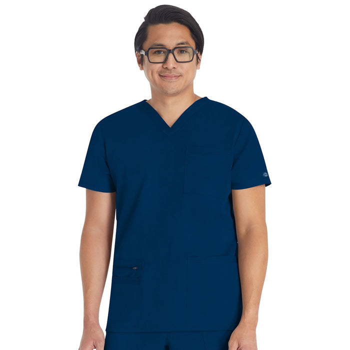 Men's Balance V-Neck Scrub Top - Navy - 1