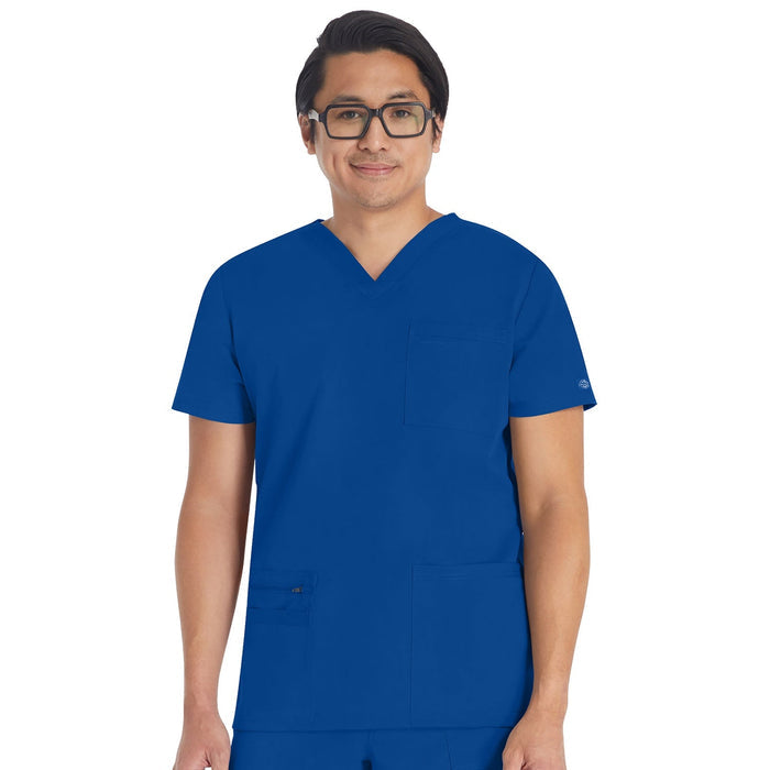 Men's Balance V-Neck Scrub Top - Galaxy Blue - 1