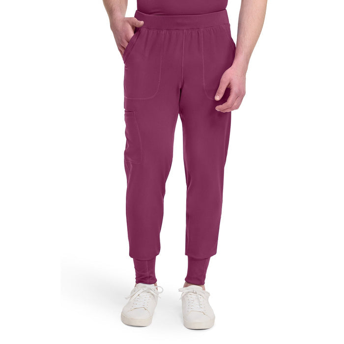 Men's Dynamix Natural Rise Scrub Jogger - Wine - 1