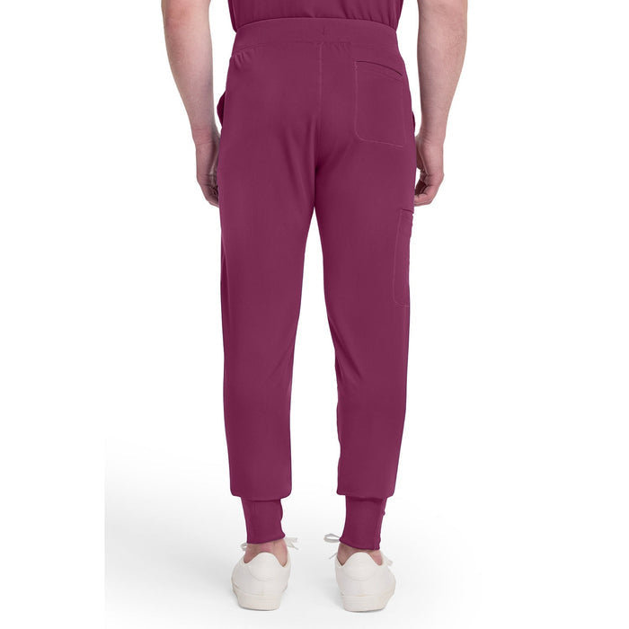 Men's Dynamix Natural Rise Scrub Jogger - Wine - 2