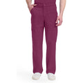 Men's Dynamix Zip Fly Cargo Scrub Pant - Wine - 1