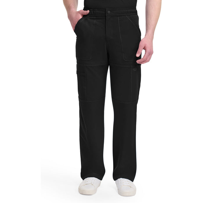 Men's Dynamix Zip Fly Cargo Scrub Pant - Black - 1