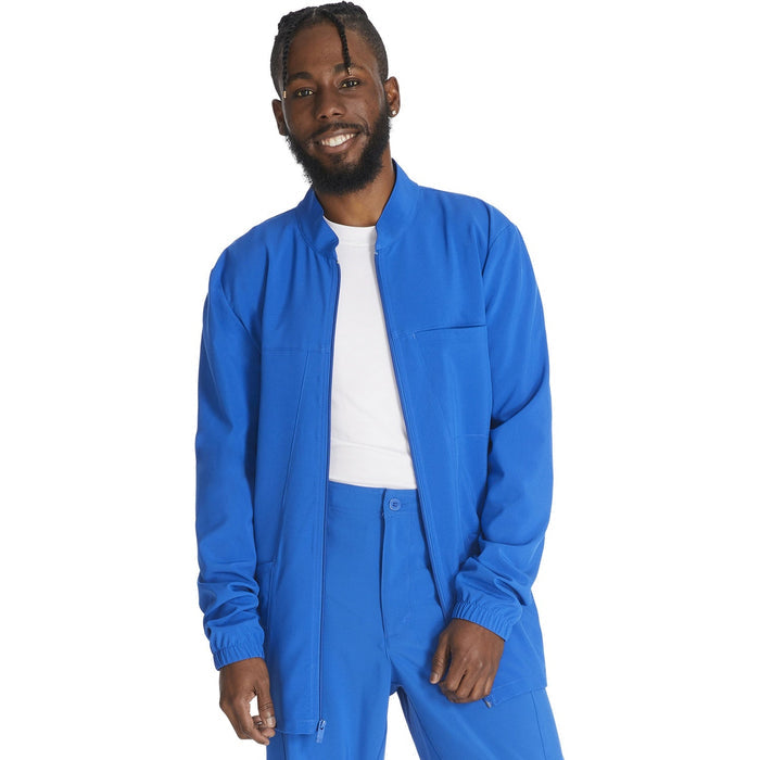 Men's EDS Essentials Zip Front Scrub Jacket - Royal - 1