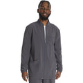 Men's EDS Essentials Zip Front Scrub Jacket - Pewter - 1