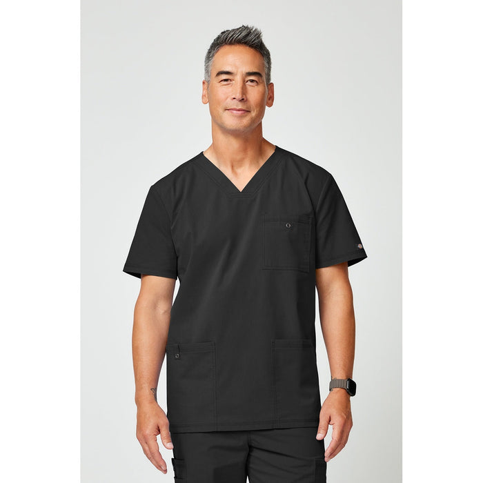Men's Forge V-Neck Scrub Top - Black - 1
