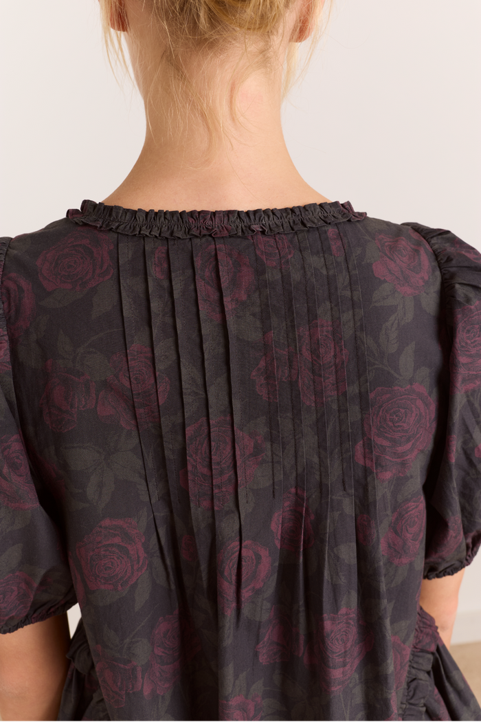 Meri Mini Dress - Shadow Rose Floral Print