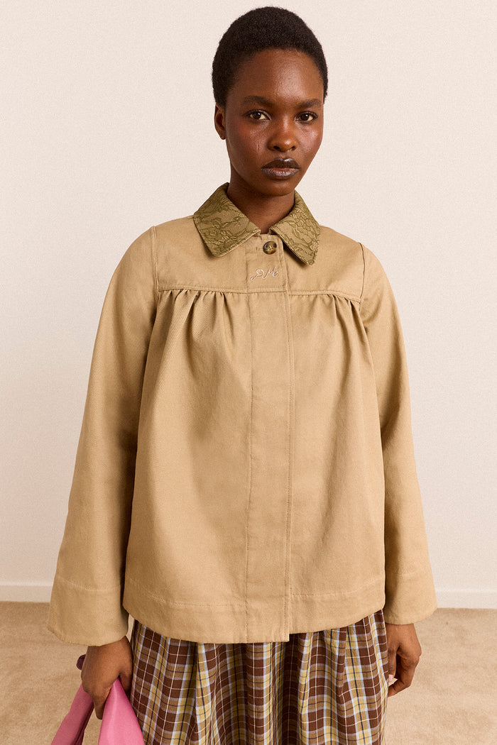 Mini Mercedes Reversible Coat - Lace