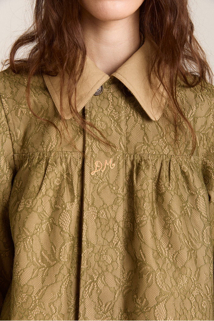 Mini Mercedes Reversible Coat - Lace
