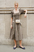 Molly Midi Dress - Cocoa Check