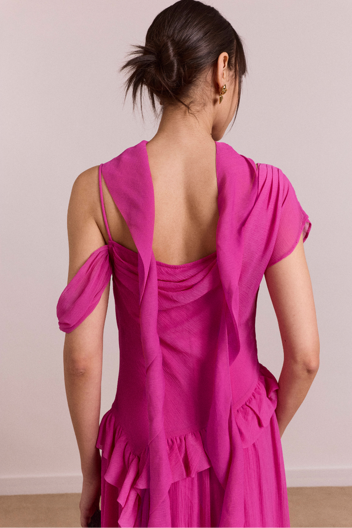 Moxie Midi Dress - Pink