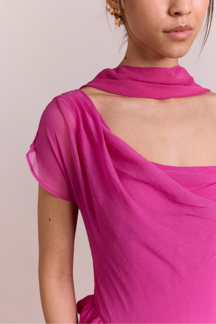 Moxie Midi Dress - Pink