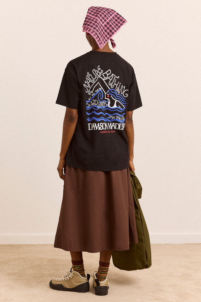 Nature Bathing Graphic Tee - Black