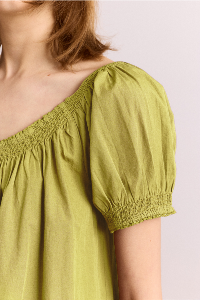 Noemie Mini Dress - Celery