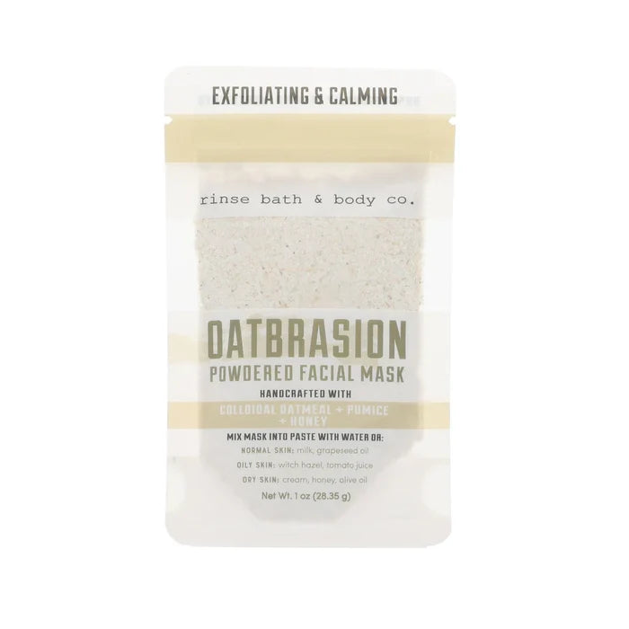 Oatbrasion Mask Bag | Rinse Bath & Body Co.