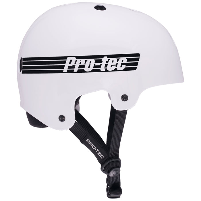 OLD SCHOOL LOW PRO HELMET - GLOSS WHITE (CERTIFIED)