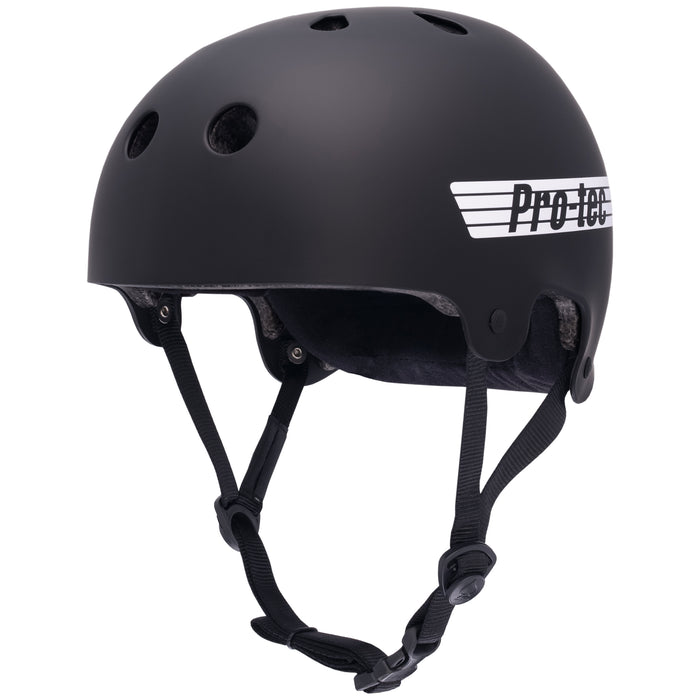 OLD SCHOOL LOW PRO HELMET - MATTE BLACK (CERTIFIED)