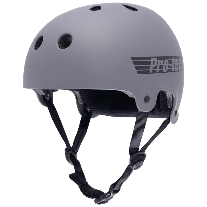 OLD SCHOOL LOW PRO HELMET - MATTE GREY (CERTIFIED)