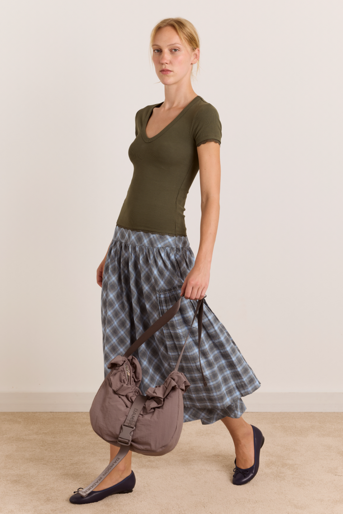 Paige V-Neck Tee - Olive