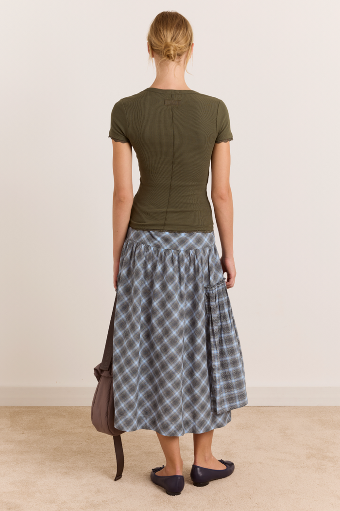 Paige V-Neck Tee - Olive
