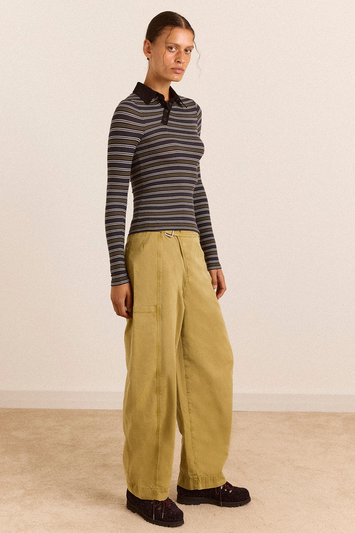 Peyton Long Sleeve Polo - Stripe