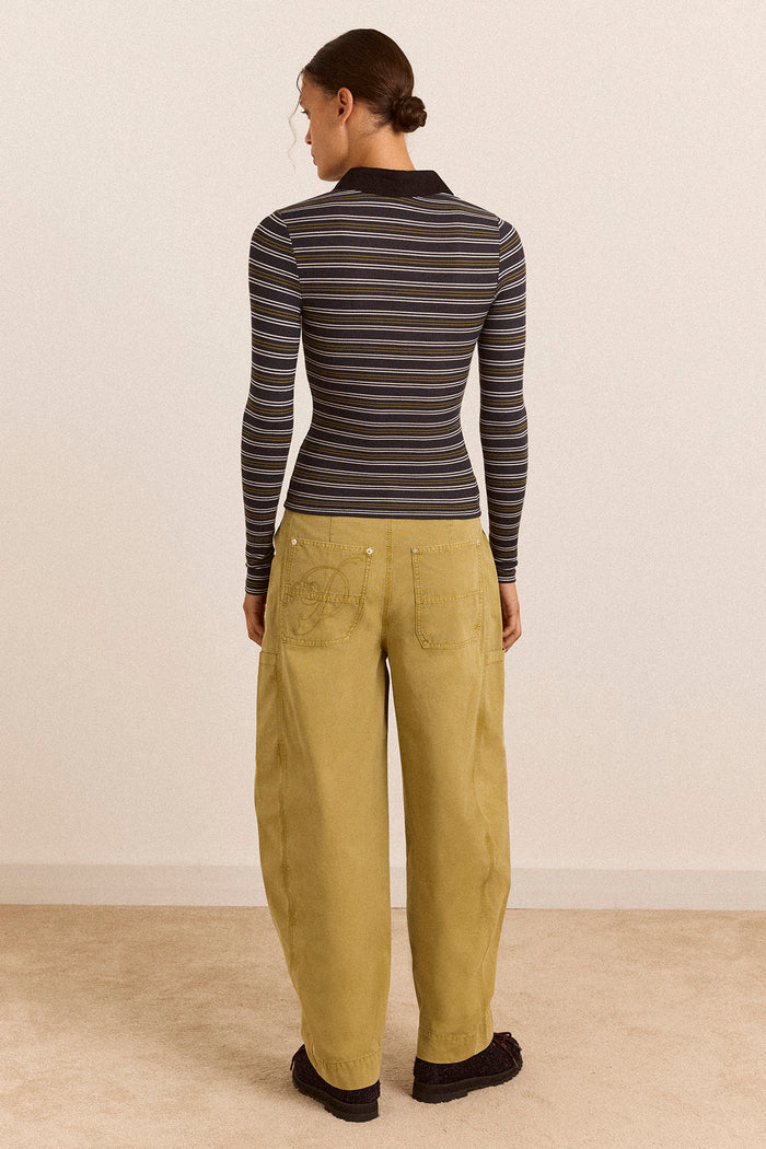 Peyton Long Sleeve Polo - Stripe