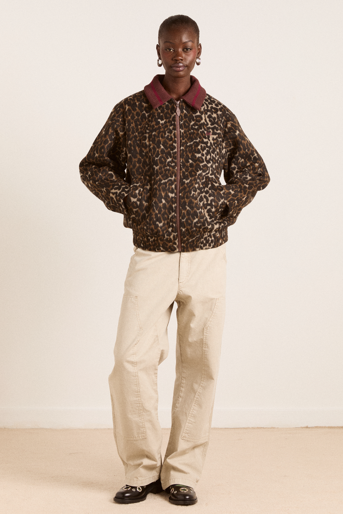 Pixie Bomber Jacket - Leopard