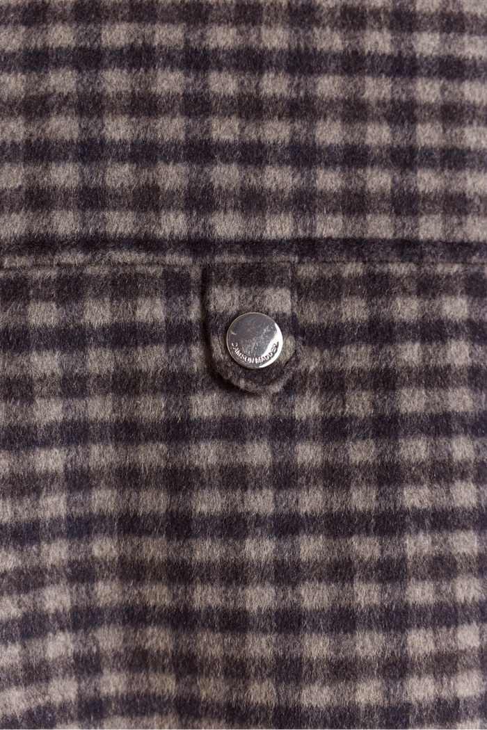 Pixie Wool Blend Bomber - Willow Gingham