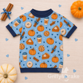 Pumpkin Spice & Everything Nice Simple Shirt-BLUE