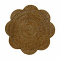 Rattan Scallop Round Placemat - Natural