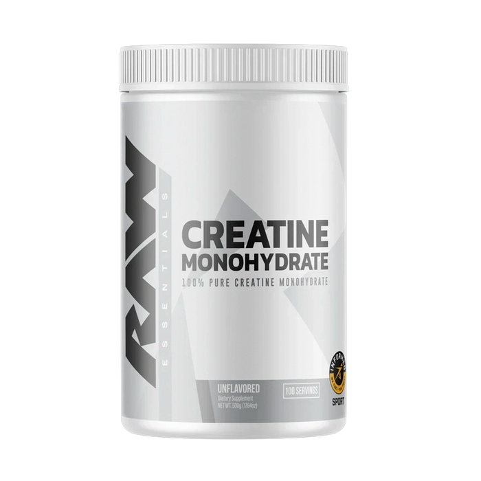 RAW Creatine Monohydrate Unflavored 100 Servings