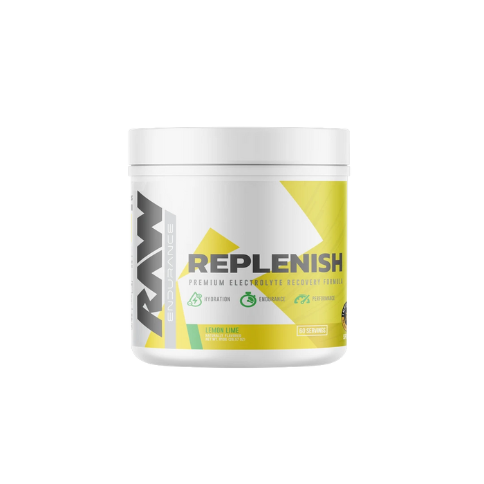 RAW Replenish Electrolyte Mix Lemon Lime 60 Servings