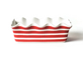 Red Stripe Ruffle Loaf Pan