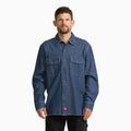 Relaxed Fit Denim Long Sleeve Shirt