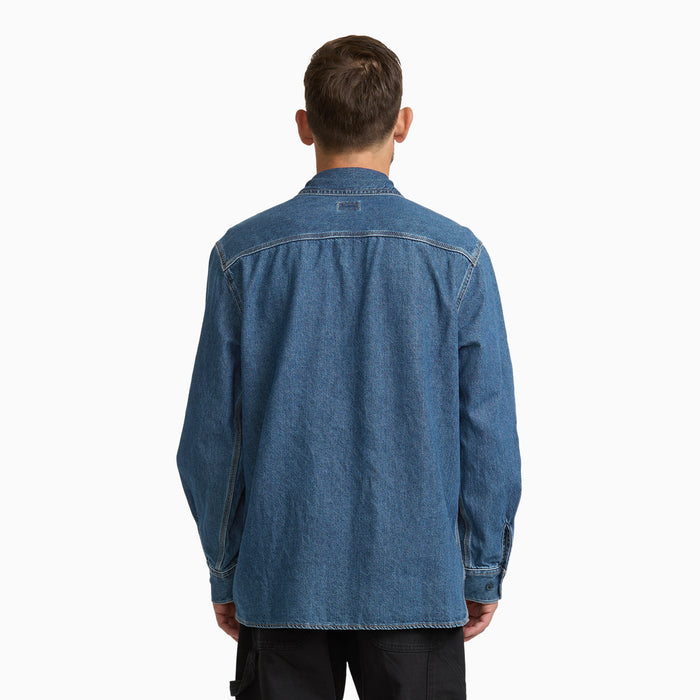 Relaxed Fit Denim Long Sleeve Shirt