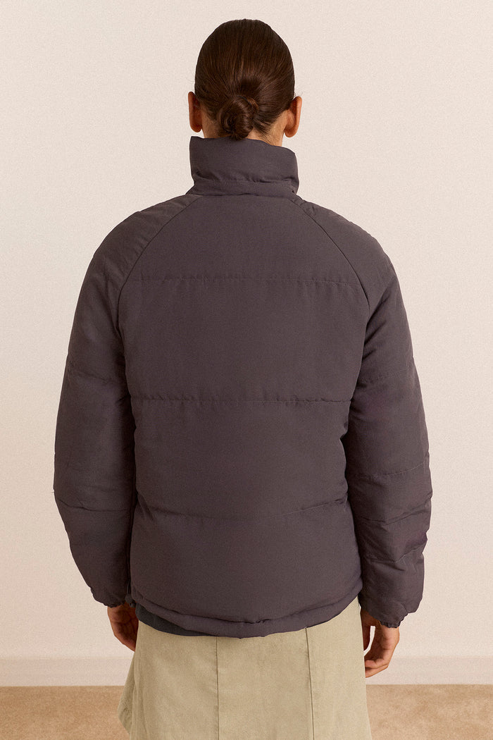 Reversible Opal Puffer- Mix Gingham