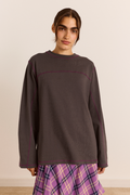 Samara Long Sleeve Top - Charcoal